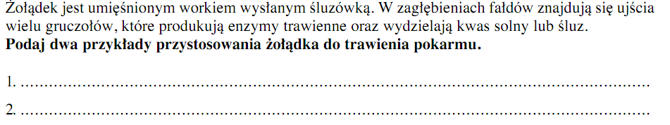 Zadanie 143 (2pkt) Zadanie 144. (2 pkt) Gruczoły trawienne występujące w układzie pokarmowym człowieka można pogrupować na leżące w ścianie i poza ścianą przewodu pokarmowego.