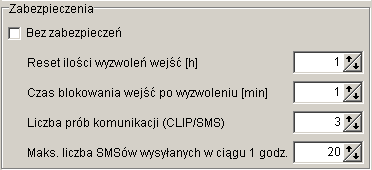 Raporty o zasilaniu Użytkownik określa komunikaty związane ze stanem zasilania SR-806. W oknie Kod raportu należy wpisać tekstu komunikatu.