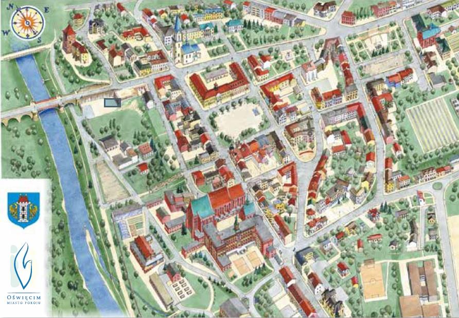 Zabudowa starego Oświęcimia - dziełem urbanistyki, architektury i budownictwa Układ urbanistyczny z przełomu XIV / XV w.