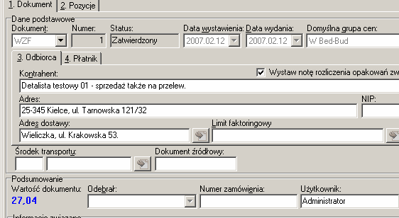 Pozostałe nowe opcje i zmiany. 1.