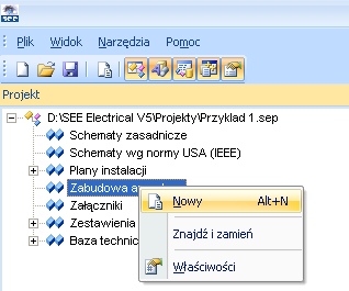 4. Zabudowa aparatury 4.1 Wprowadzenie Ten rozdział pokazuje, w jaki sposób tworzyć schematy zabudowy aparatury np. w szafach, pulpitach.