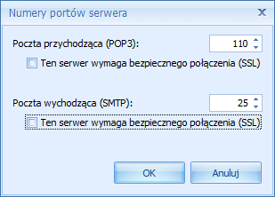 2. Zakładka serwery Zakładka serwery zawiera informacje potrzebne do skonfigurowania poczty przychodzącej oraz wychodzącej.