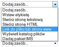 Teraz wstawimy zasoby na początku prezentację wykonaną w programie PowerPoint, wcześniej strona 12 zapisaną jako pokaz programu PowerPoint.