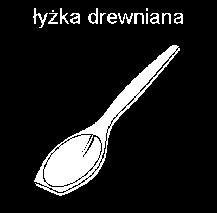 oraz niezbędne sprzęty: patelnię, talerze, deskę, miskę, drewnianą łyżkę.