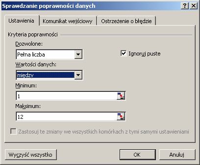 XII. Ukrywanie, wstawianie, usuwanie i formatowanie szerokości wierszy i kolumn Aby schować jeden lub kilka wierszy lub kolumn, trzeba je najpierw zaznaczyć.