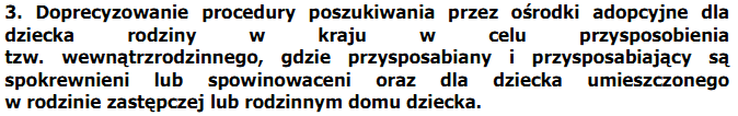 Zmiany zapowiadane w założeniach do projektu ustawy o wspieraniu rodziny Założenia do projektu ustawy o