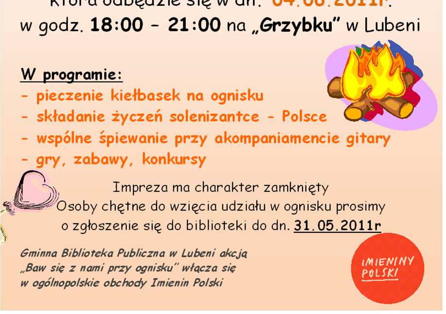 Imieniny Polski Czytelnicy, grupy koleżeńskie, młodzieżowy DKK