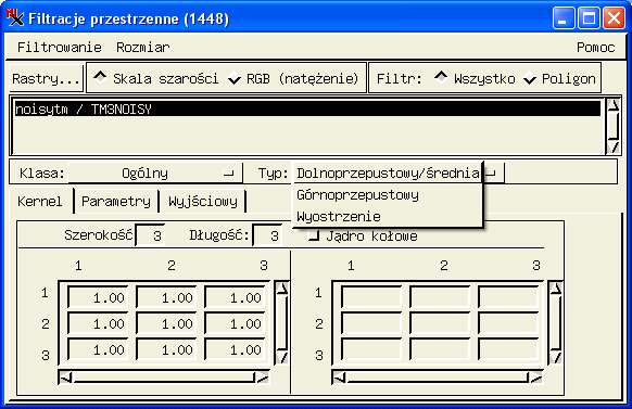 Filtry ogólne Filtry ogólne rogramie TNTmis Klasa filtró ogólnych dostęnych rogramie TNTmis (rys..) zaiera standardoe sosoby filtroania czyli filtry dolnorzeustoe i górnorzeustoe tym filtr yostrzający.