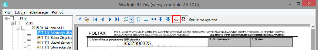 Płace Optivum Jak przesłać deklaracje PIT za rok 2014 do systemu e-deklaracje? Utworzone w programie Płace Optivum deklaracje PIT można eksportować do systemu e-deklaracje.