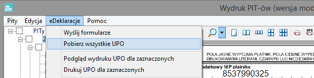 Płace Optivum. Jak przesłać deklaracje PIT za rok 2014 do systemu e-deklaracje? 5/7 Za pomocą przycisku Pokaż pliki XML możesz wyświetlić podgląd plików XML, które zostały przygotowane do wysyłki.