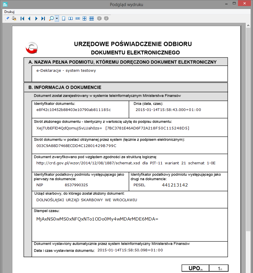 Płace Optivum. Jak przesłać deklaracje PIT za rok 2014 do systemu e-deklaracje? 6/7 Jeśli plik z deklaracją został odrzucony przez system e-deklaracje, to deklaracja otrzyma status 4xx (ikona ). 7.