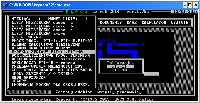 5. Zbiorcze wysyłanie PIT 11 i PIT 40 W przypadku kiedy w firmie mamy zatrudnionych