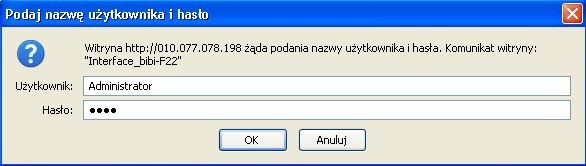 7.Rozwiązywanie problemów Uwaga! Program bipnp.exe uruchomiony na tym samym komputerze co węzeł może utrudnić komunikację interfejs - węzeł. Po wyszukaniu interfejsów program bipnp.
