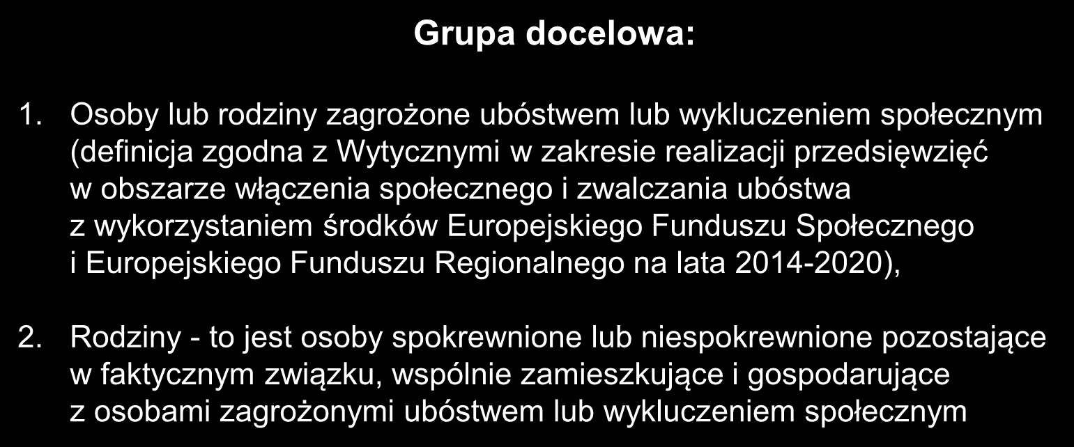 Grupa docelowa: 1.