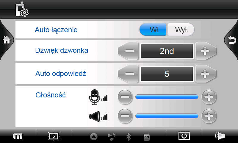 3.3.9 Preferencje Menu Preferencje pozwala na skonfigurowanie połączenia Bluetooth. 1. Stuknij przycisk Telefon w głównym menu, a następnie przycisk Preferencje 2.