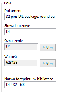 Zaleca się dokumentować footprinty, które zostały utworzone, w celu umożliwienia szybkiego i bezbłędnego ich wyszukiwania.