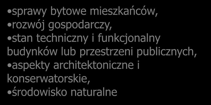 DLACZEGO LPR? PUNKT WYJŚCIA Wskazanie zdegradowanych obszarów Obszary poprzemysłowe Obszary miejskie Obszary np.