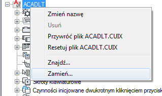 4 W wyświetlonym tekście wyników wyszukiwania przejrzyj położenie szukanego ciągu, jego dokładną pozycję w węźle drzewa lub panelu Właściwości oraz liczbę wystąpień polecenia lub szukanego ciągu.