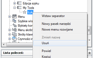 2 Kliknij prawym przyciskiem myszy dowolny przycisk paska narzędzi. Kliknij przycisk Dostosuj. Zostanie wyświetlony edytor Dostosuj interfejs użytkownika (CUI).