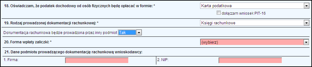 14. Wprowadzenie informacji dotyczącej naczelników urzędów skarbowych