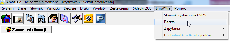 4. OBSŁUGA WNIOSKÓW SKŁADANYCH NA PIU Projekt Emp@tia przewiduje możliwość obsługi wniosków składanych elektronicznie przez petentów w związku z powyższym system Amazis został dostosowany do odbioru