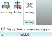 c. Podgląd zespołu w edytorze przekrojów. Co zrobid, gdy zbudowaliśmy zespół i chcemy sprawdzid jego zachowanie, ale jednocześnie nie chcemy dokonywad zmian w korytarzu?