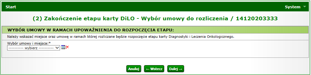 W tej części należy uzupełnić datę wpisu na listę oczekujących na udzielanie świadczenia opieki zdrowotnej, jeśli posiadacz karty DiLO był wpisany na listę oczekujących.