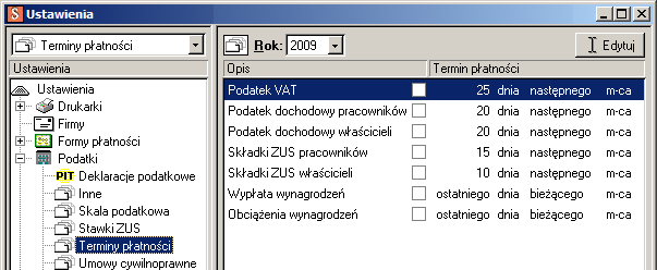 SYMFONIA Mała Księgowość Premium Strona 3 Sposób wypełniania powyższych dat wypłaty zależy od wybranego przez użytkownika trybu pracy programu, które zostały opisane w dalszej części.