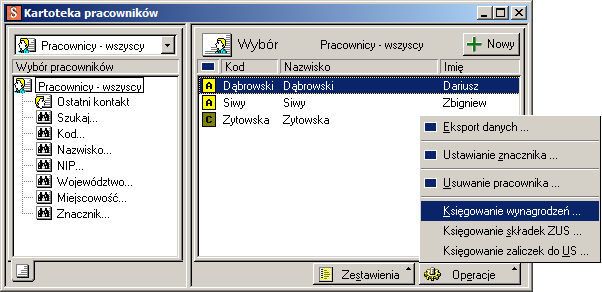 SYMFONIA Mała Księgowość Premium Strona 4 Księgowanie wynagrodzeń oraz składek ZUS właścicieli Jeżeli parametr pracy Księgowanie wynagrodzeń (Funkcje > Parametry > Parametry księgowania pozycji)