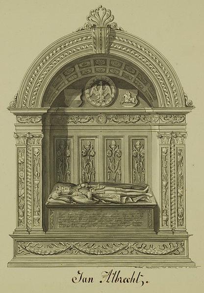 ZADANIE 10: Znajdźcie we wnętrzu niszę nagrobną króla Jana Olbrachta ( z lat 1502-1505). Co świadczy o renesansowym charakterze nagrobka?