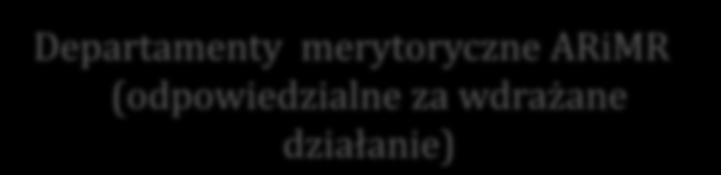 Analiza istniejących procedur administracyjnych i ich monitorowanie Arkusze identyfikacji ryzyka nadużyć finansowych z określonymi ryzykami brutto Departamenty merytoryczne ARiMR (odpowiedzialne za