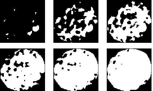 Slit Island Method (SIM) Mandelbrot i inni (1984) (tylko jeden przekrój) Uogólnienie: Obraz jest traktowany jako obiekt 3D i ścinany