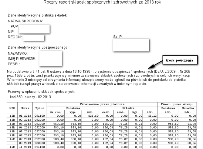 2.8 Dostosowano dokumenty rozliczeniowe do nowej wersji Płatnika 9.01.001.