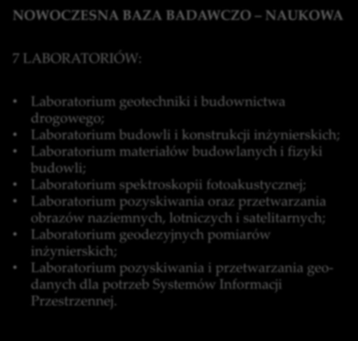 EFEKTY PROJEKTU WZROST LICZBY PROWADZONYCH BADAŃ NAUKOWYCH: badania właściwości materii tak w stanie stałym jak i ciekłym; badania wpływu propagacji fal na zjawiska pionowego mieszania wody przy
