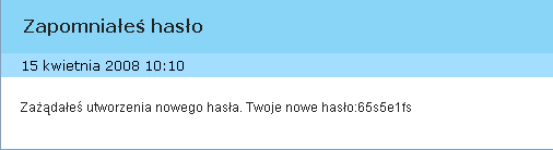 Przywracanie hasła W przypadku, gdy użytkownik zapomni swoje hasło dostępowe, może wówczas skorzystać z opcji przywracania hasła. Po kliknięciu na przycisk Zapomniałeś hasło?