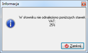 Sytuacje problematyczne mogące pojawić się podczas importu dokumentu: Uwaga: o możliwości edycji słowników (kontrahentów, towarów, jednostek miar) decydują uprawnienia aktualnie zalogowanego