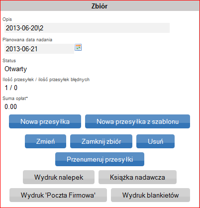 Rys. 19. Zakładka Przygotowane widok nowego zbioru. Rys. 20. Okno główne opis nowego zbioru.