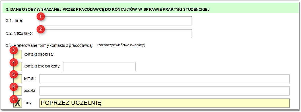 Proces wprowadzania oferty praktyki w serwisie praca.gov.