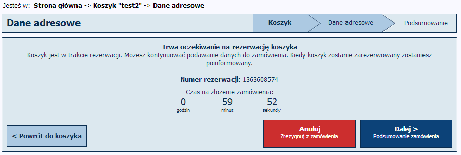 usunięcie części lub fragmentu koszyka (poprzez zaznaczenie checkboksów przy pozycjach i użycie opcji pod koszykiem, lub użycie odpowiedniej ikony) Eksport zawartości koszyka do pliku csv lub import