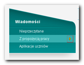 Wiadomości Widoczne powyżej zielone zakładki menu bocznego pozwalają na odczytywanie wiadomości.