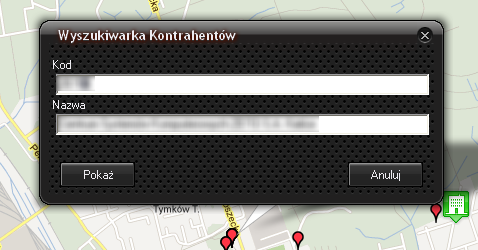 Poszczególnych kontrahentów lokalizować można za pomocą wyszukiwarki. Dostępne jest filtrowanie po nazwie i po akronimie. Rysunek 3.