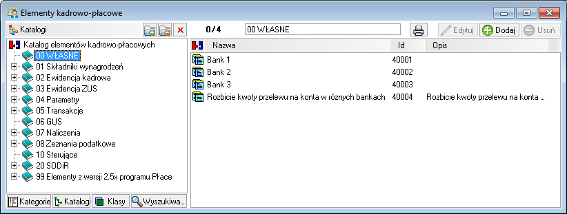 Przelewy 14 11 Rozbijanie przelewanych kwot Program umożliwia rozbijanie przelewanych kwot na trzy sposoby.