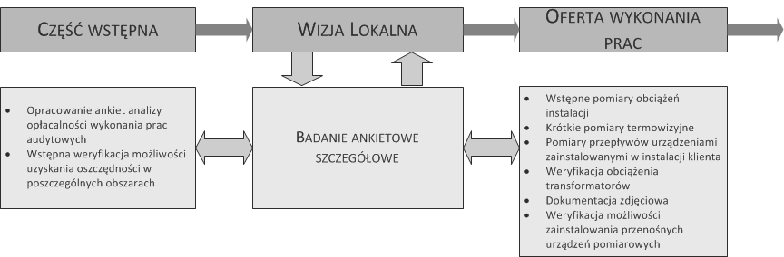 PROCEDURA AUDYTU W części wstępnej audytu konieczne jest przeprowadzenie analizy w 12 obszarach obejmujących