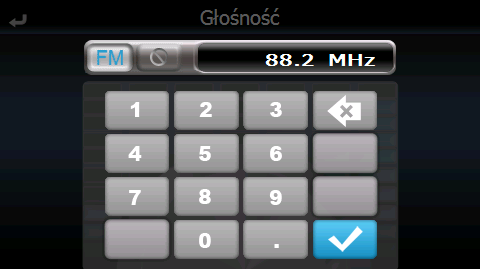 Nr Ikona Funkcja Opis 1 Usuń Kasowanie wprowadzonych cyfr 2 Enter Zatwierdzenie wybranej częstotliwości c.