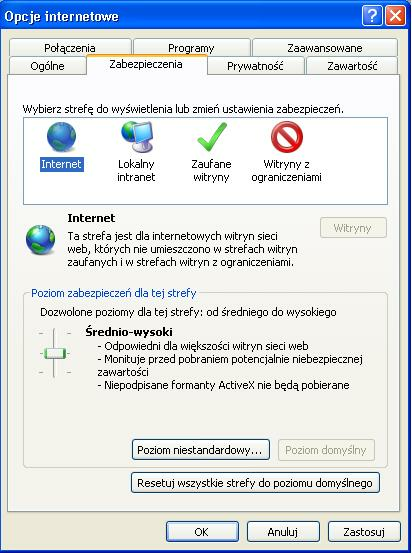 Rozdział 6 Konfiguracja przeglądarki Internet Explorer 8.