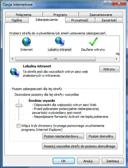 Rozdział 7 Konfiguracja przeglądarki Internet Explorer 9.