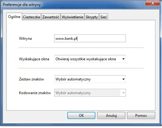 Rozdział 19 Konfiguracja przeglądarki Opera 11.51 W zakładce Formularze należy odznaczyć opcję Włącz menedżera haseł.