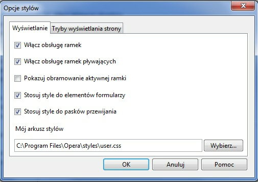 Rozdział 19 Konfiguracja przeglądarki Opera 11.51 Włącz obsługę JavaScript - po kliknięciu przycisku [Opcje JavaScript.