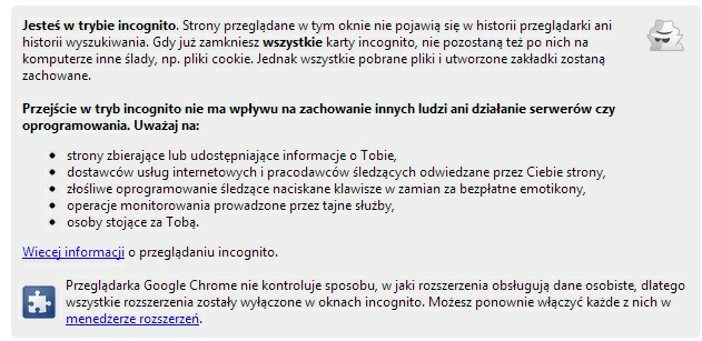 Rozdział 20 Konfiguracja przeglądarki Google Chrome 22.0.1229.