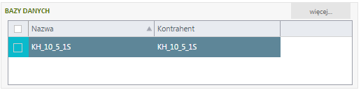 Rozrachunki z biurem Lista prezentuje rozrachunki wynikające z dokumentów wystawionych na rzecz zalogowanego klienta.